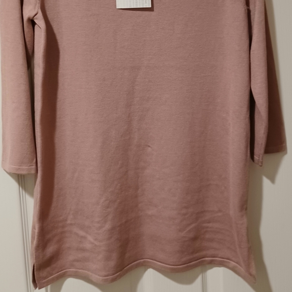 CABLE & GAUGE RAYON PINK MAUVE TOP RHINESTONES ACC - Picture 7 of 10